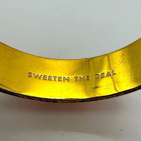 kate spade ARM CANDY Bracelet Pink Gold Bangle Preppy Retro Summer - Picture 9 of 14